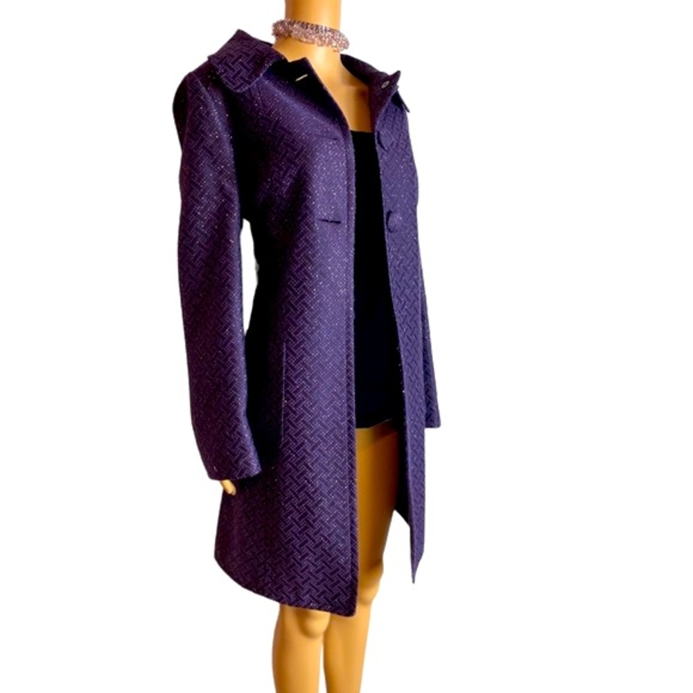 Worth purple fitted coat Size medium